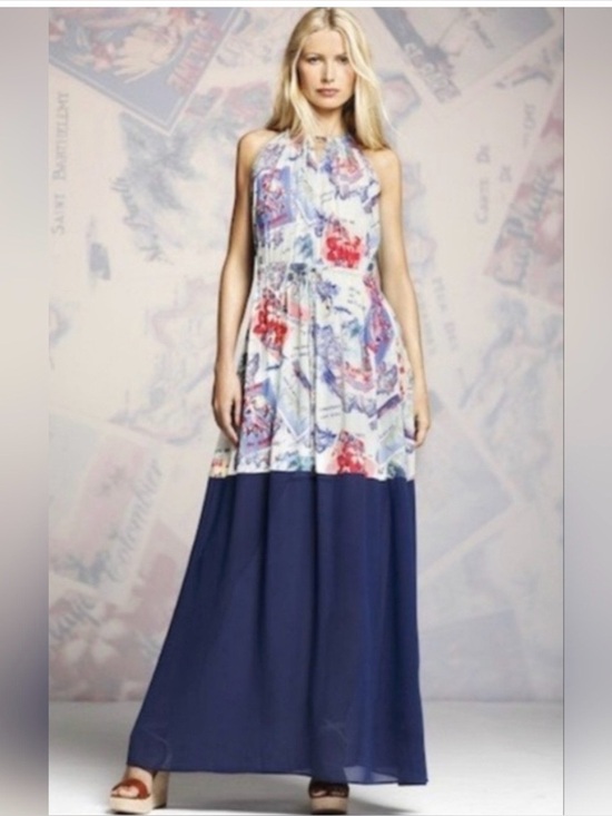Peter Som Dresses & Skirts - Peter Som Postcard St. Barth France Maxi Dress Size Medium EUC Travel